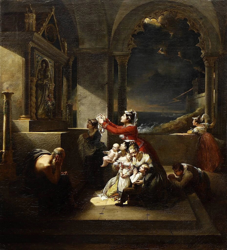 Voto alla Madonna durante un temporale - Hôtel Bertrand, Châteauroux